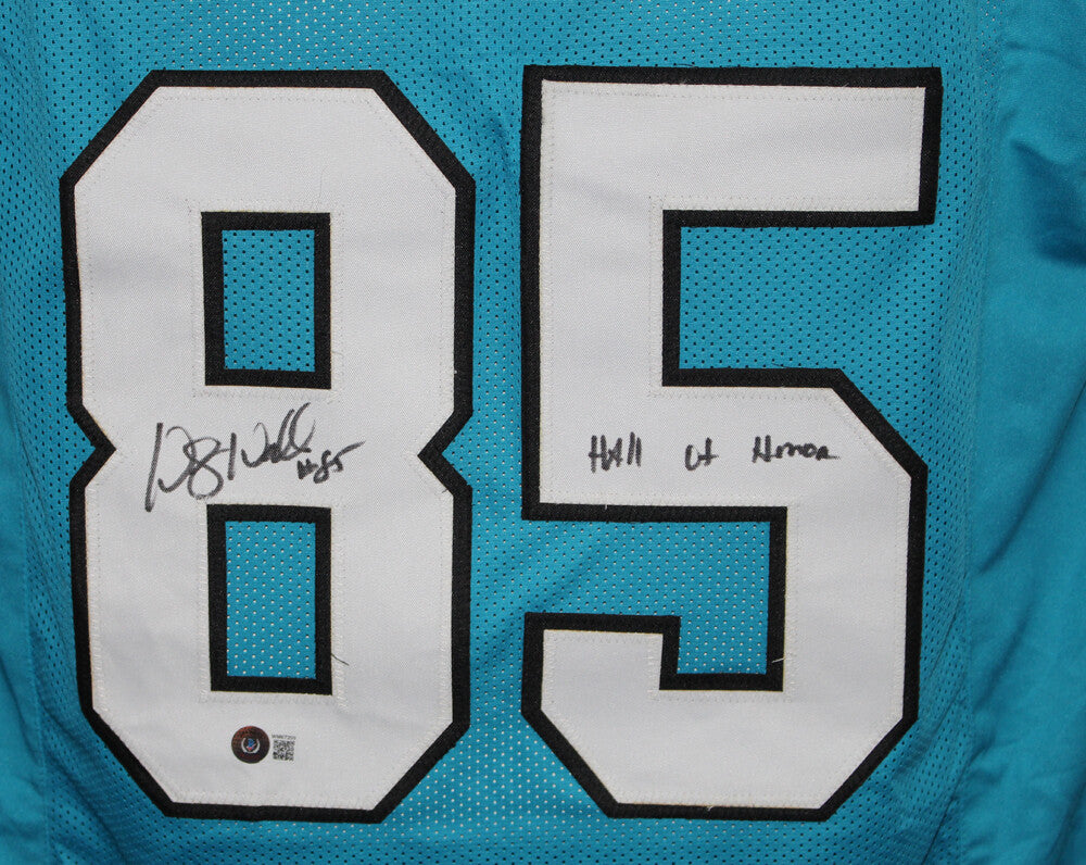 Wesley Walls Signed Pro Style Blue XL Jersey Beckett Hall Of Honor BAS 34007