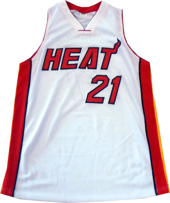 Hassan Whiteside Autographed Miami Heat White Jersey