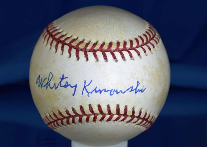 Whitey Kurowski Psa/dna National League Autograph Baseball Authenticated Signed