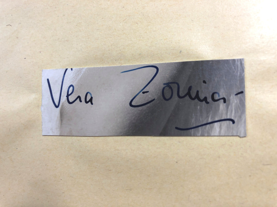 Vera Zorina Hand Signed Album Page Cut JSA COA Autograph The Goldwyn Follies
