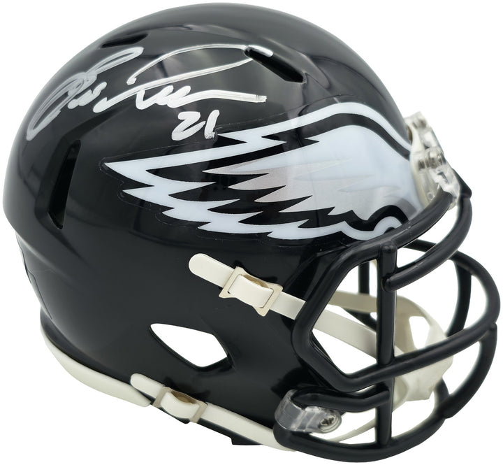 Eric Allen Signed Eagles Black 2022 Alternate Speed Mini Helmet Beckett