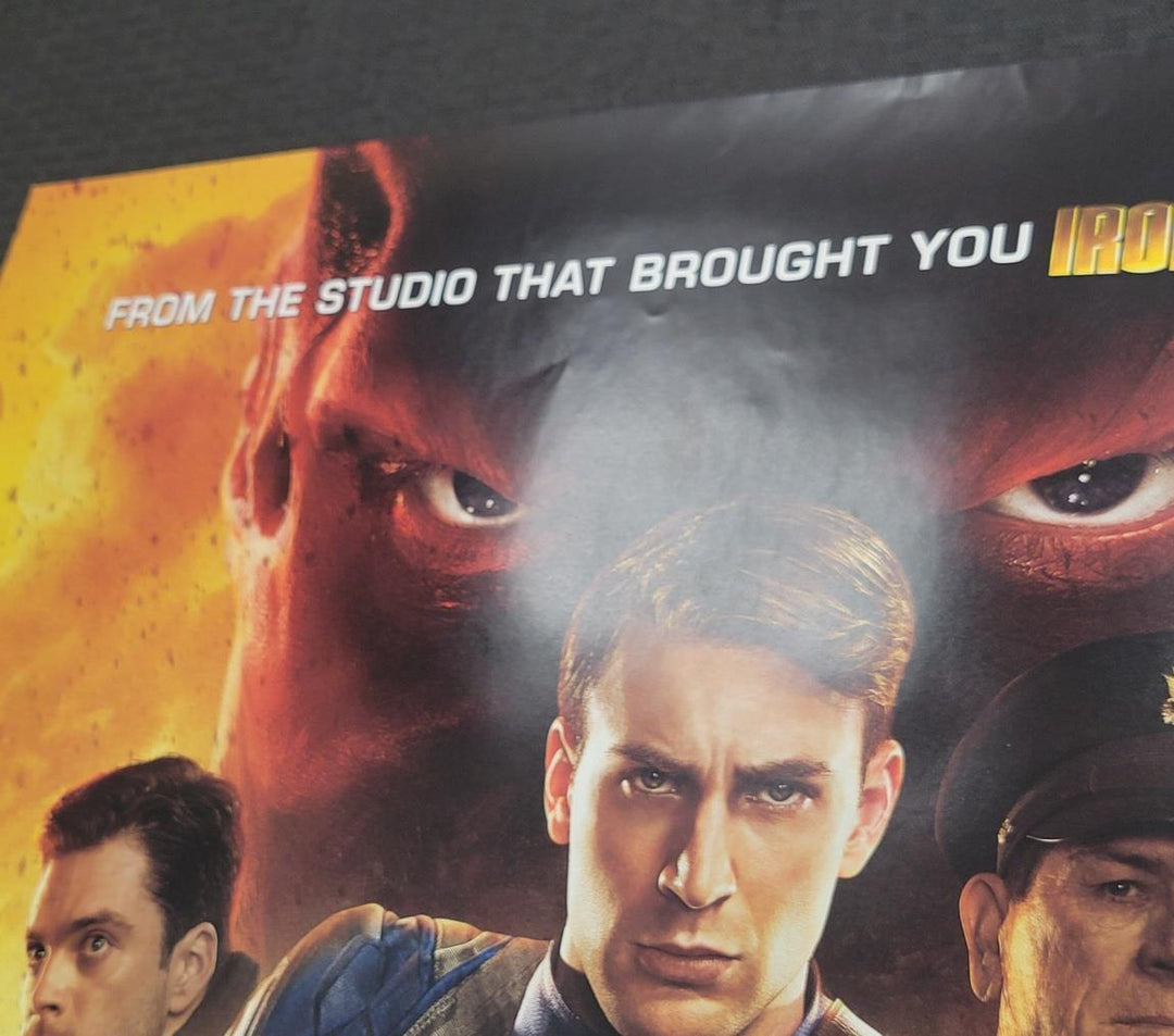Chris Evans signed Captain America The First Avenger 27x40 Movie Poster JSA holo