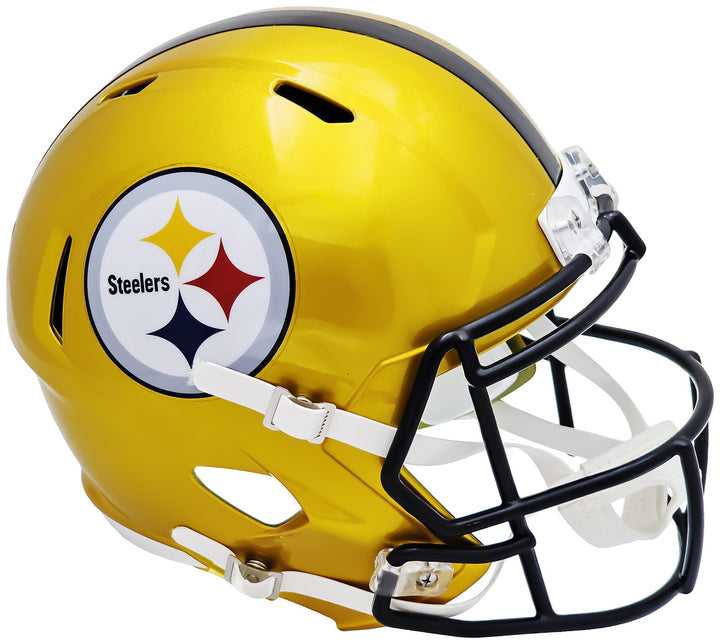 Pittsburgh Steelers Unsigned Flash Gold Full Size Replica Speed Helmet