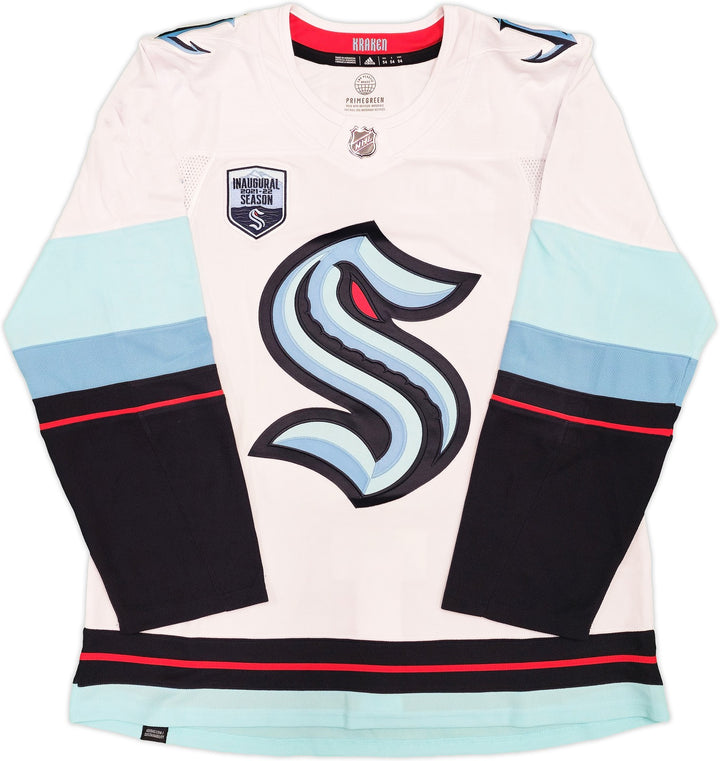 Kraken Marcus Johansson Auto White Adidas Jersey Sz 54 Inaugural Season Fanatics
