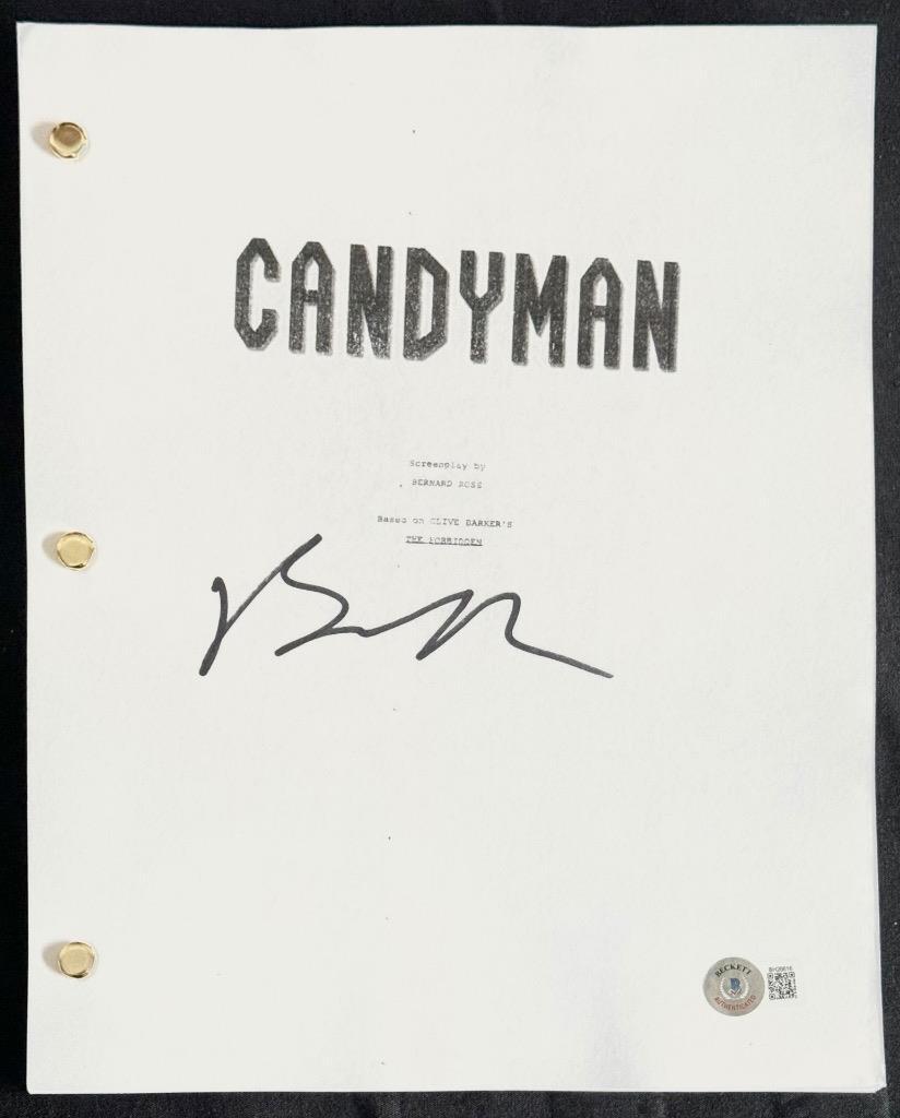 Bernard Rose signed Candyman full movie script autograph (B) ~ Beckett BAS