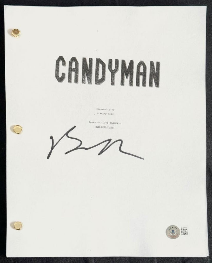 Bernard Rose signed Candyman full movie script autograph (B) ~ Beckett BAS