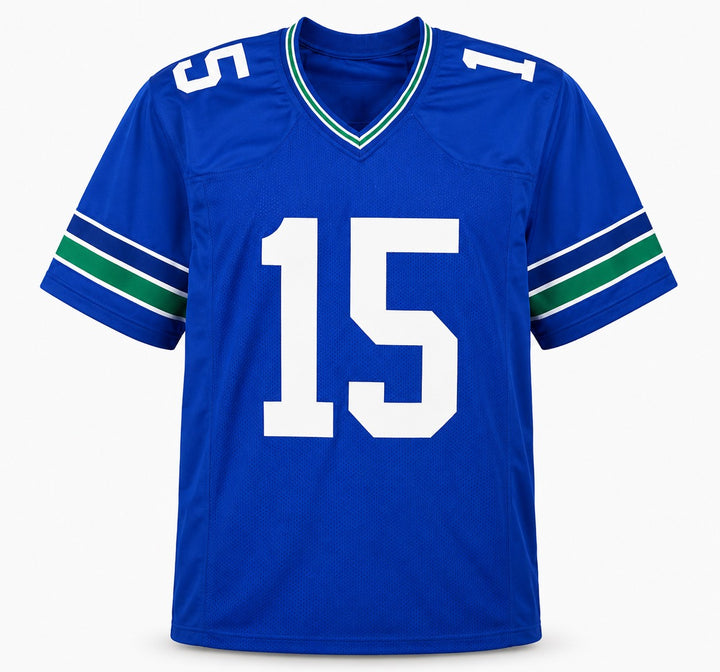 Seattle Seahawks Tory Horton Signed Blue Throwback Jersey MCS Holo