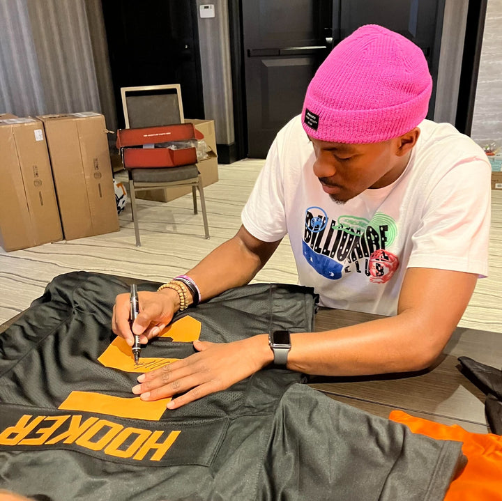 Hendon Hooker signed Tennessee Black Custom College Jersey- JSA Signature Debut