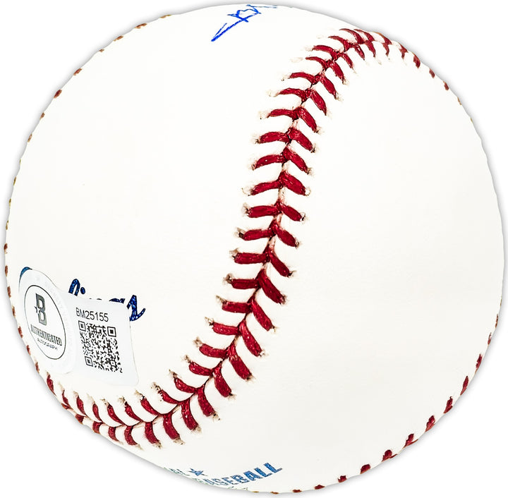 Roy Wright Signed Official MLB Baseball New York Giants Beckett BAS QR #BM25155