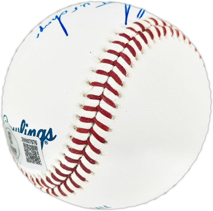 Dwight "Doc" Gooden Auto MLB Baseball Mets "86 W.S. Champs" (Smudge) Beckett Wit
