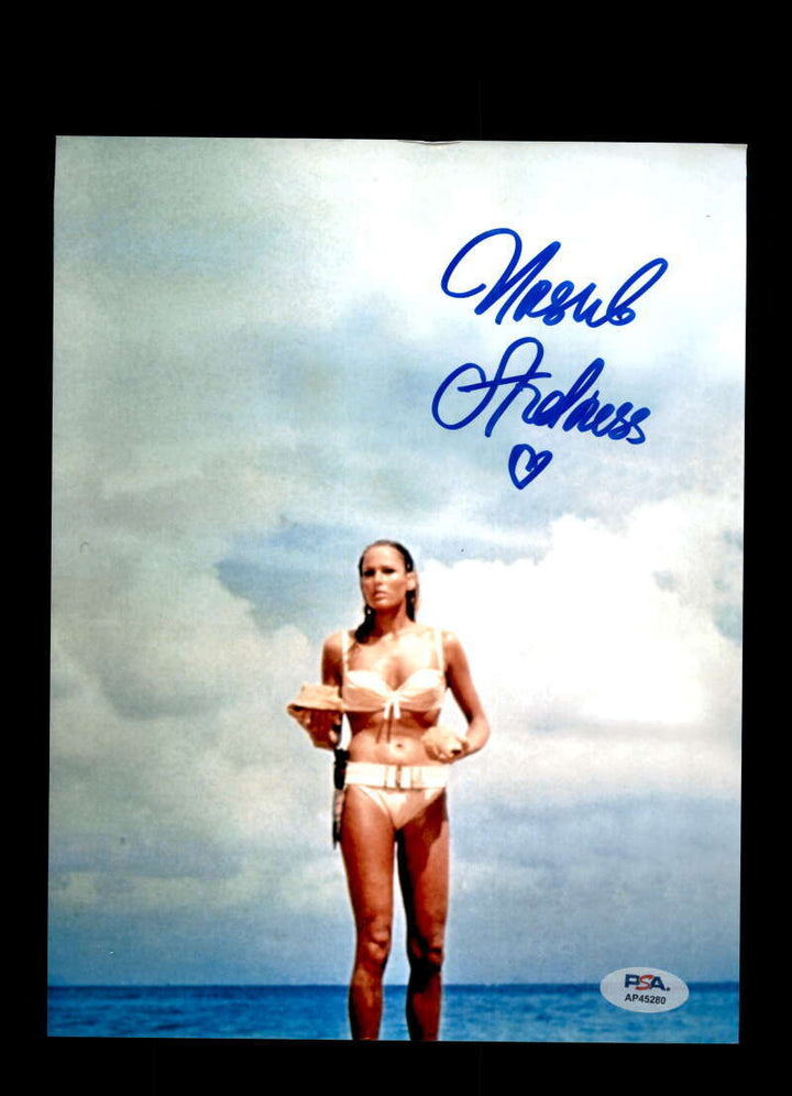 Ursula Andress PSA DNA Signed 8x10 Photograph Autograph