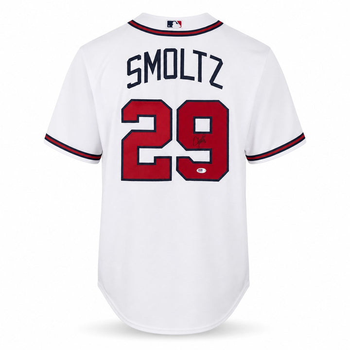 Atlanta Braves John Smoltz Signed White Nike Jersey Size XL PSA/DNA
