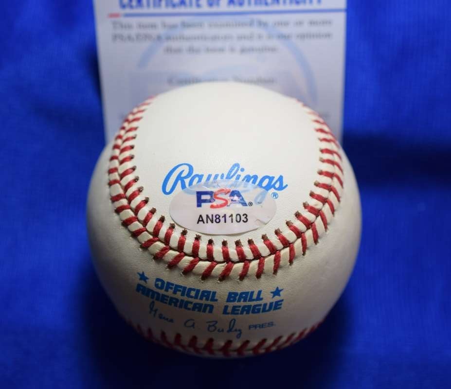 Carlton Fisk PSA DNA Autograph American League OAL Signed Baseball