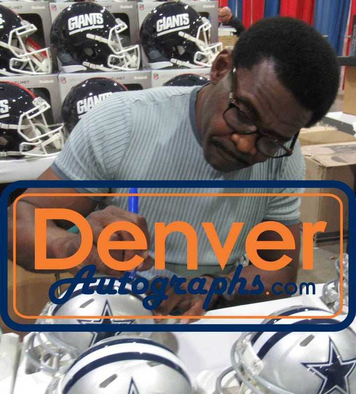 Michael Irvin Autographed Dallas Cowboys Speed Mini Helmet Beckett 38885
