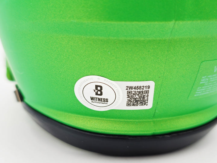 Dillon Gabriel Signed Oregon Ducks Apple Green Speed Mini Helmet Beckett Wit