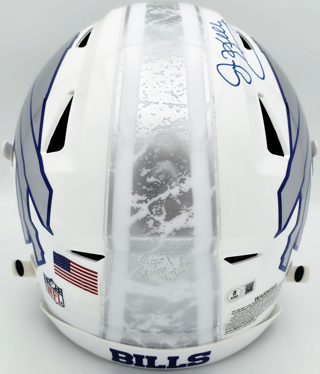 Jim Kelly, Thomas & Reed Auto Bills White FS Authentic Hyper Speed Flex Helmet