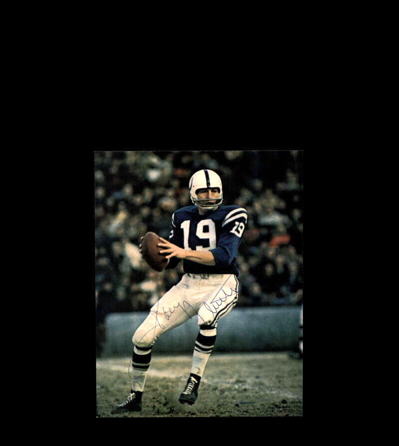 Johnny Unitas JSA Autograph Vintage 4x6 Signed Photo 1960`s Colts