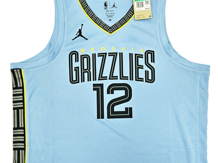 Grizzlies Ja Morant Auto Blue Jordan Statement Edt Swingman Jersey Sz 52 BAS