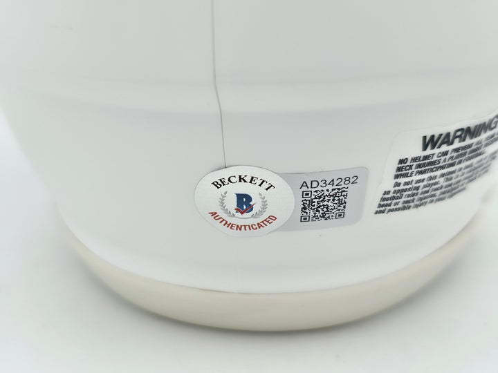 Chevy Chase Signed Christmas Vacation White Speed Mini Helmet Beckett