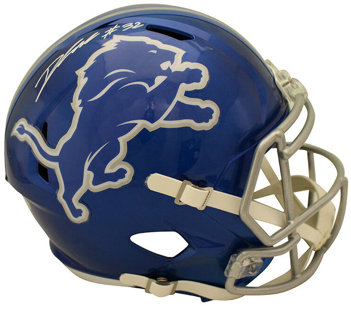 D'Andre Swift Autographed Detroit Lions F/S Flash Speed Helmet FAN 37993