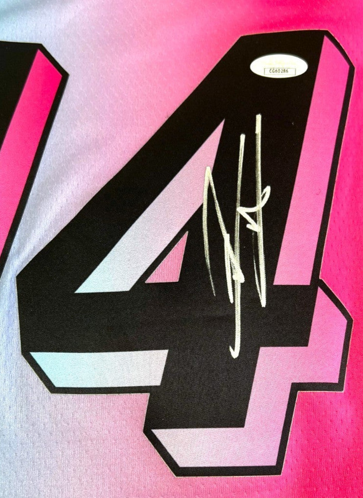 TYLER HERRO SIGNED MIAMI HEAT NIKE VICE VERSA SWINGMAN BASKETBALL JERSEY JSA