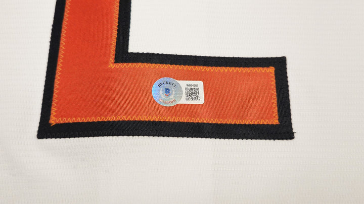 Baltimore Orioles Gunnar Henderson Signed White Nike Jersey Size XL Beckett Wit