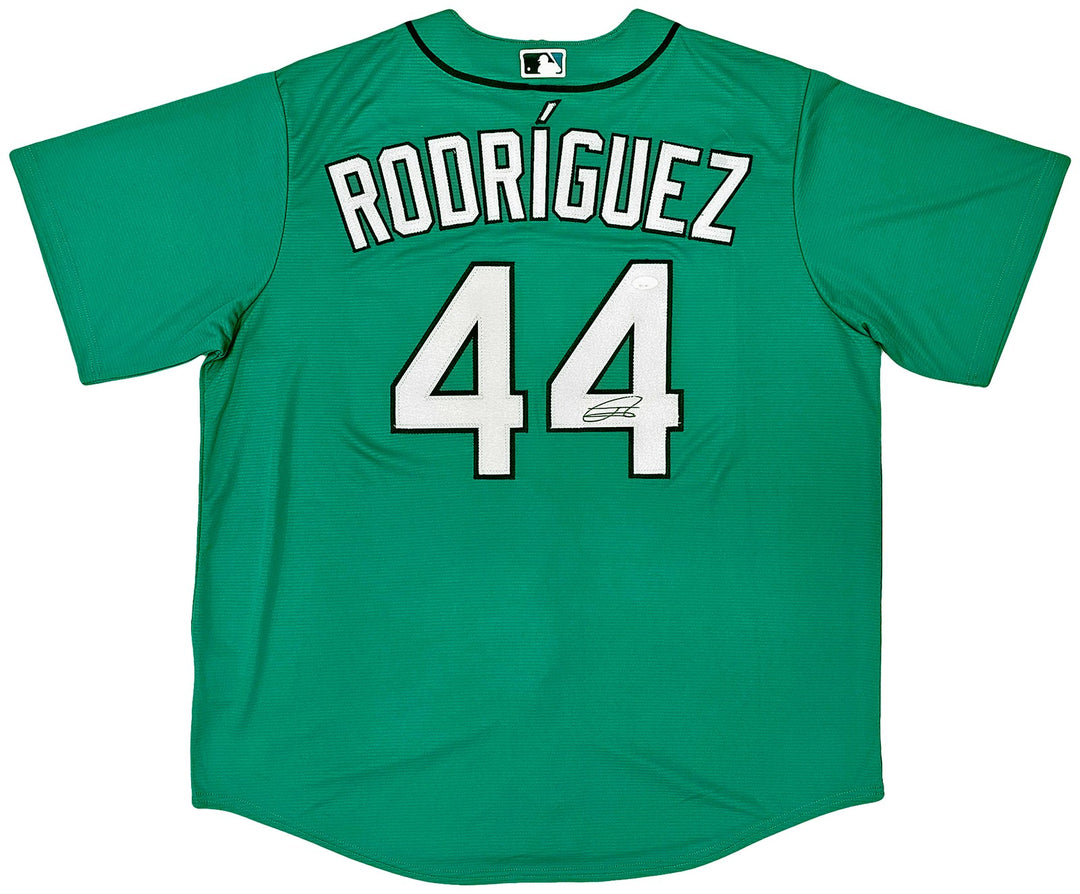 Seattle Mariners Julio Rodriguez Autographed Signed Teal Nike Jersey Size XL JSA