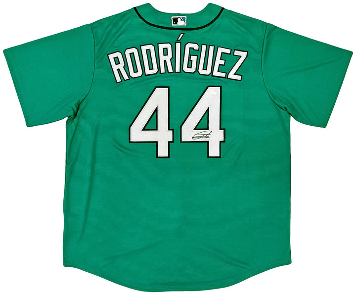 Seattle Mariners Julio Rodriguez Autographed Signed Teal Nike Jersey Size XL JSA