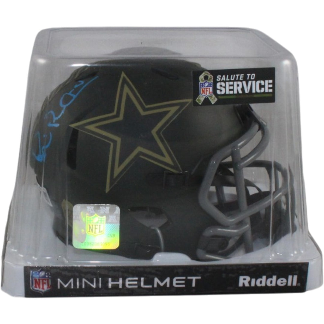 Michael Irvin Autographed Dallas Cowboys 25 STS Mini Helmet Beckett 56400