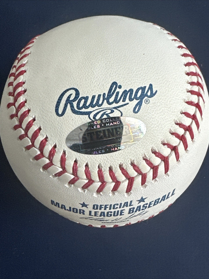 HIDEKI MATSUI Signed MLB BASEBALL YANKEES JAPANESE Autograph Steiner & Mlb Coa