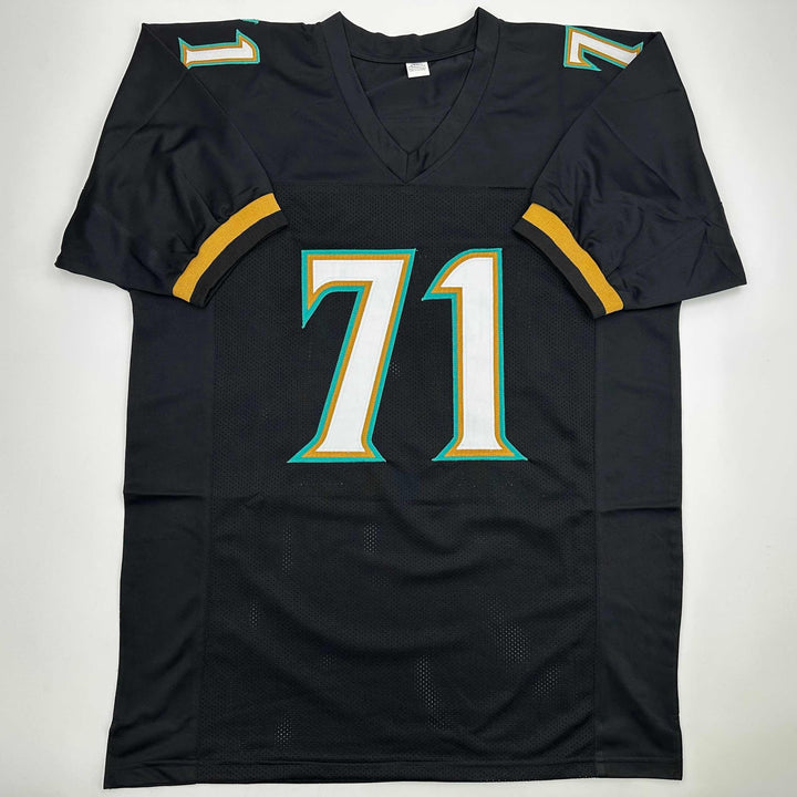 Autographed/Signed Tony Boselli HOF 22 Jacksonville Black Jersey Beckett BAS COA