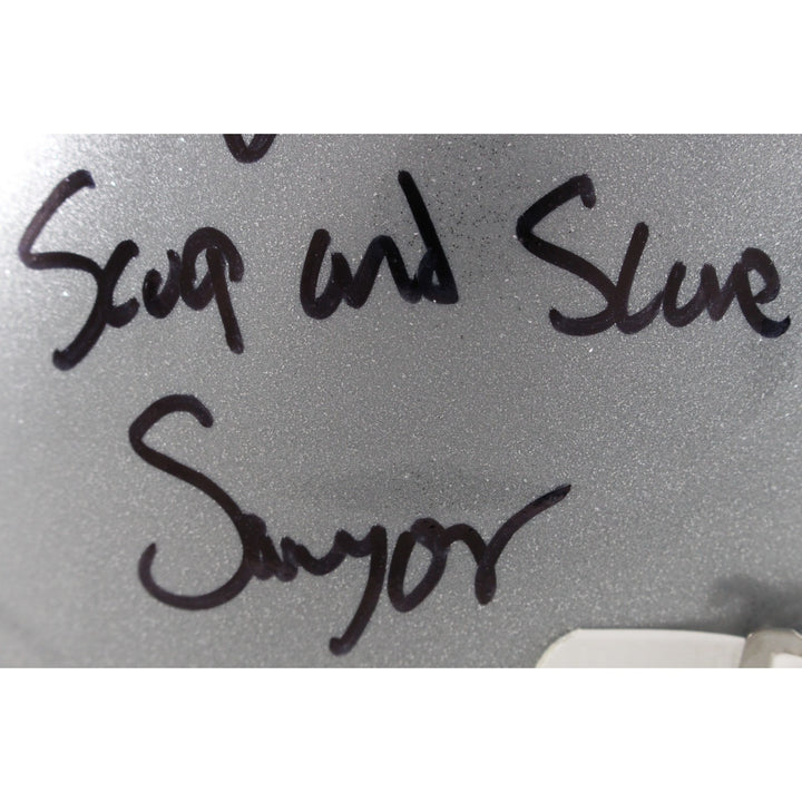 Jack Sawyer Signed Ohio State Buckeyes F/S Helmet Scoop and Score Beckett 49637