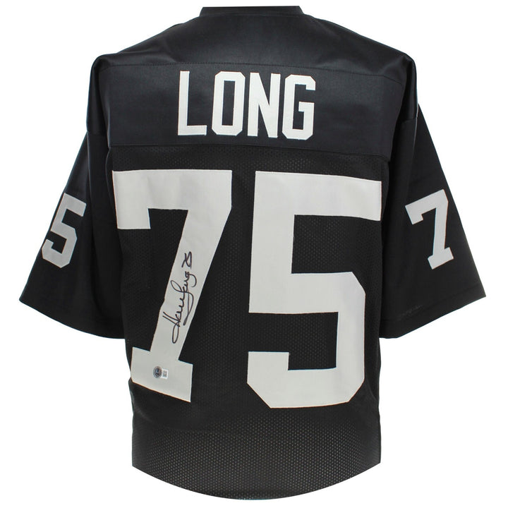 Howie Long Autographed Oakland Raiders Black Jersey BAS COA Signed Las Vegas LA