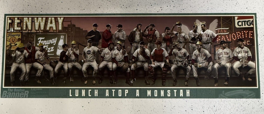 Boston Red Sox Fenway Park Lunch Monstah 12x36 Litho Photo David Ortiz Yaz Fisk