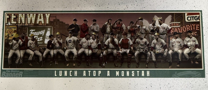 Boston Red Sox Fenway Park Lunch Monstah 12x36 Litho Photo David Ortiz Yaz Fisk