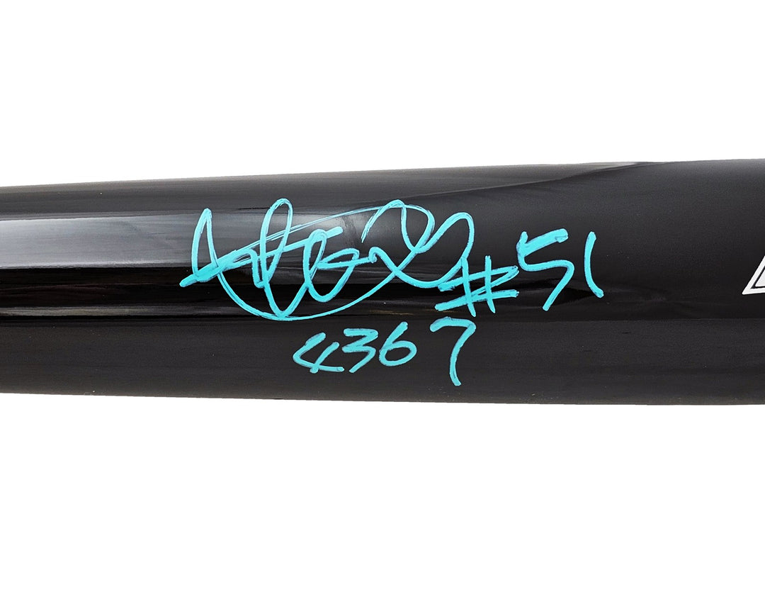 Ichiro Suzuki Signed Black Mizuno Player Model Bat Mariners "#51, 4367" IS Holo