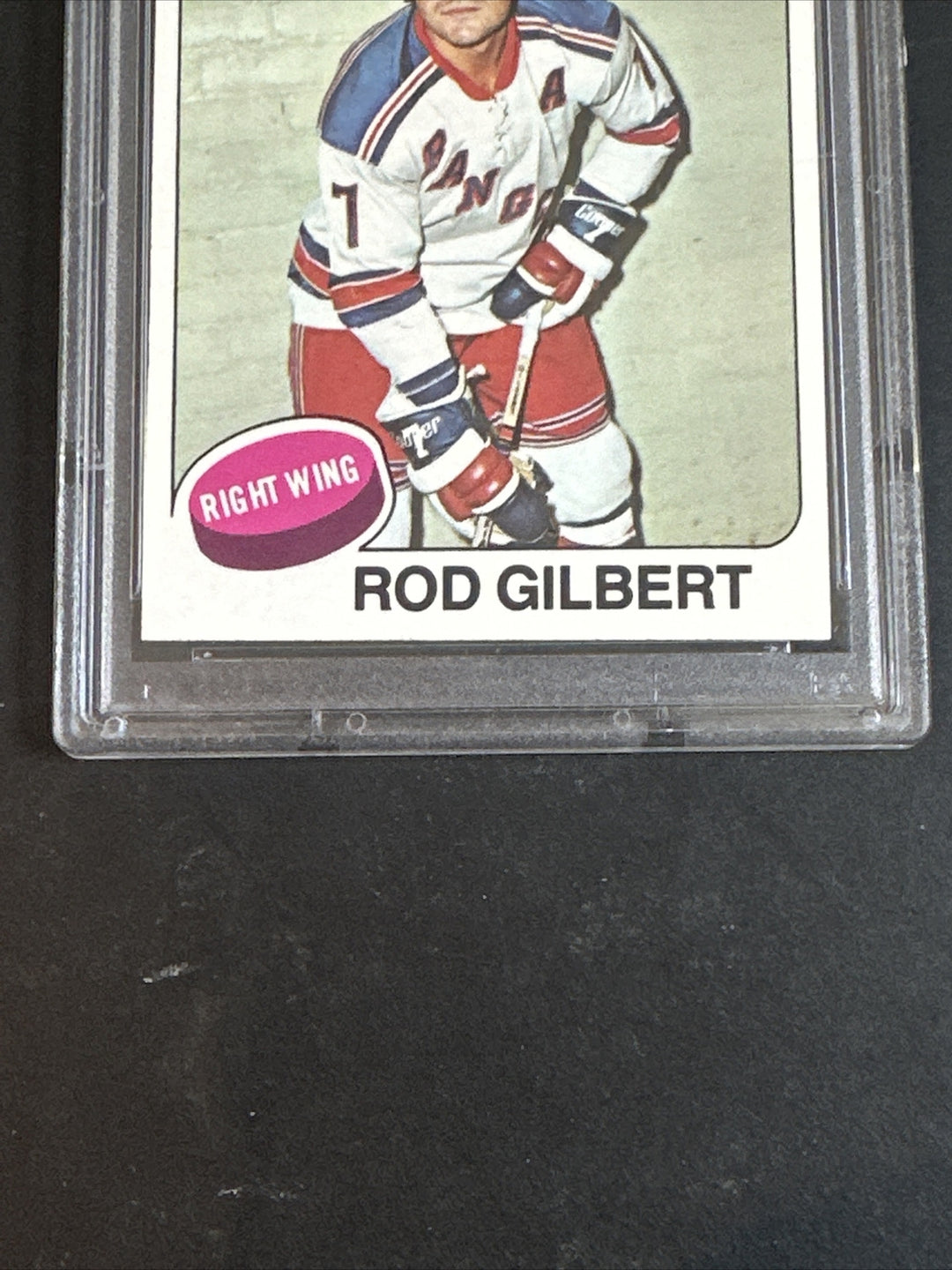 1975 Topps #225 Rod Gilbert Ny Rangers Hof Psa 9 Mint Low Pop Centered Beauty