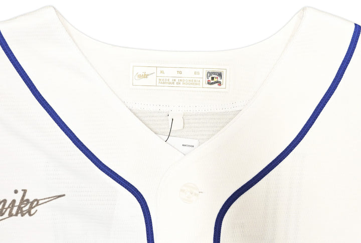 Mariners Ichiro Suzuki Auto White Nike Cooperstown Collect Jersey XL HOF 25 BAS