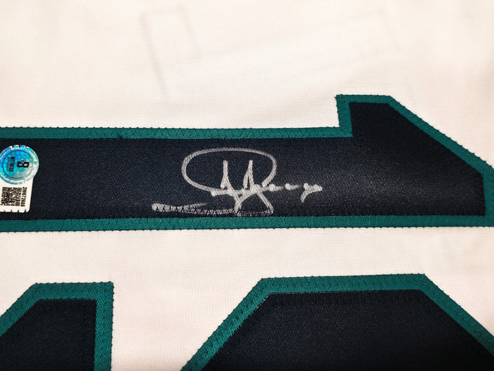 Seattle Mariners Jay Buhner Signed White Jersey Beckett Witness