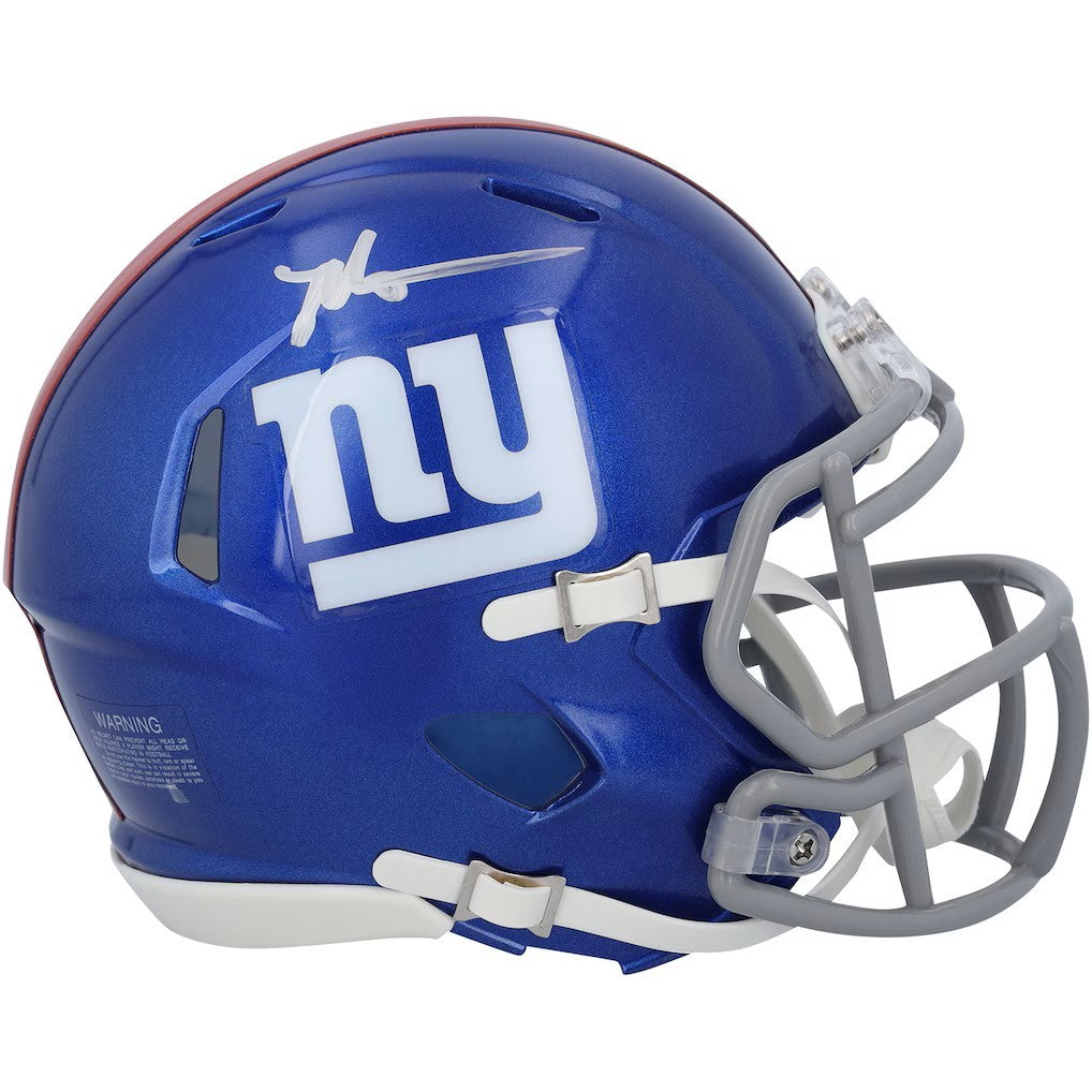 Malik Nabers Signed New York Giants Mini Speed Helmet Fanatics