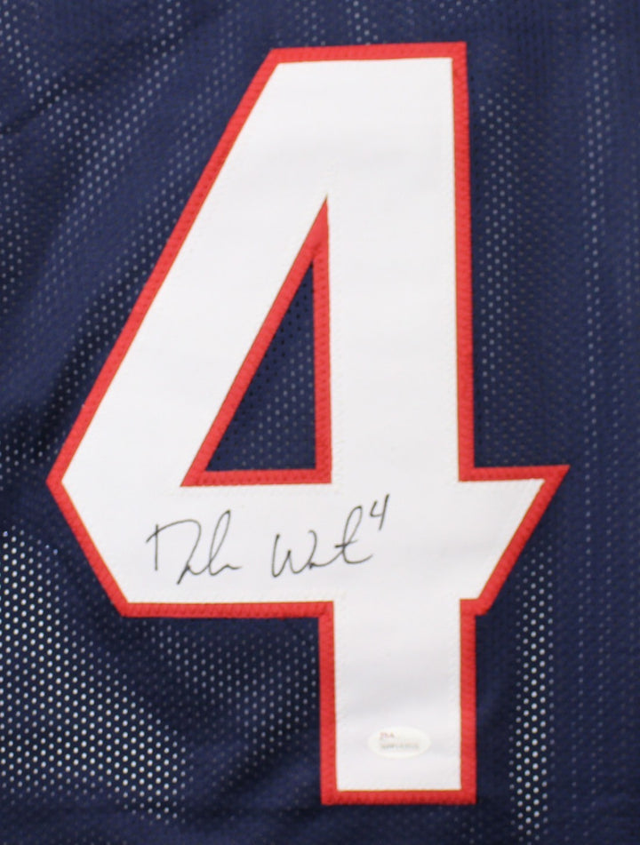 Deshaun Watson Autographed/Signed Pro Style XL Blue Jersey JSA 22314