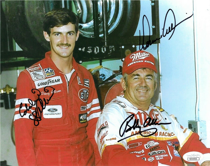 Bobby Allison/Donnie Allison/Eddie Allison triple signed 8x10 Photo NASCAR- JSA