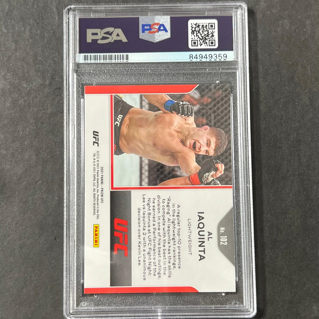 2021 Panini Prizm #102 Al Iaquinta Signed Card AUTO PSA Slabbed UFC