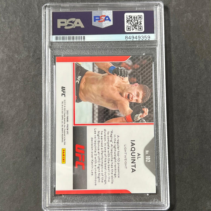 2021 Panini Prizm #102 Al Iaquinta Signed Card AUTO PSA Slabbed UFC