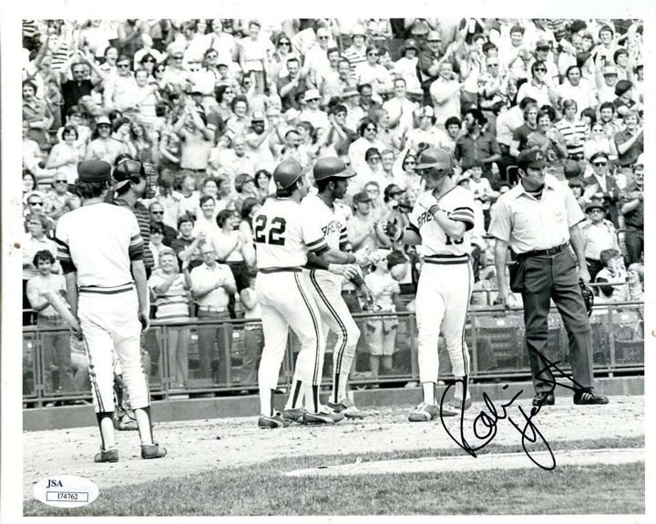 Robin Yount JSA Coa Signed  8x10 Original Photo Autograph Brewers