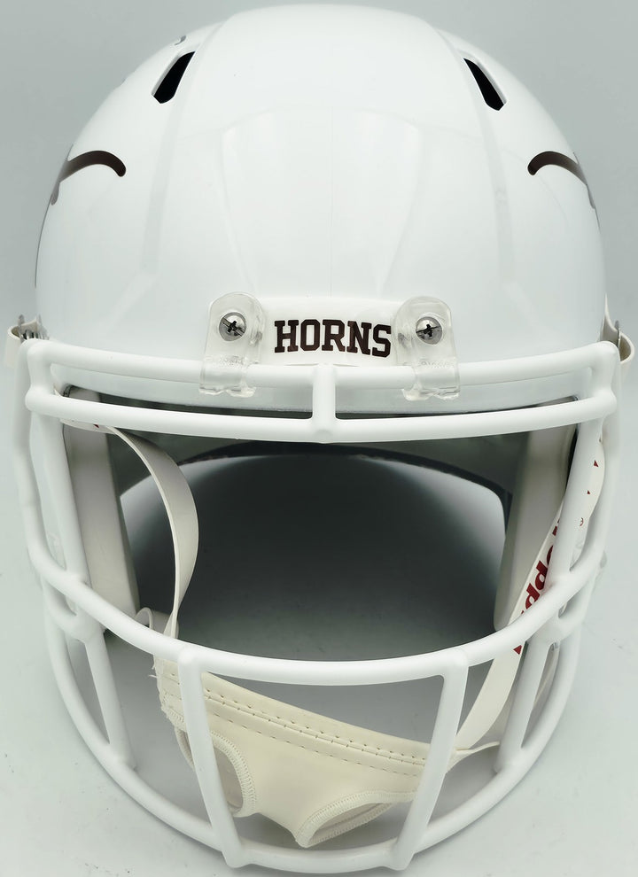 Byron Murphy II Auto Texas Longhorns White Full Size Speed Replica Helmet MCS