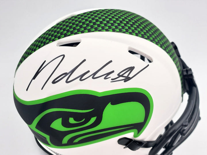 Michael Dickson Signed Seahawks Lunar Eclipse White Speed Mini Helmet MCS Holo
