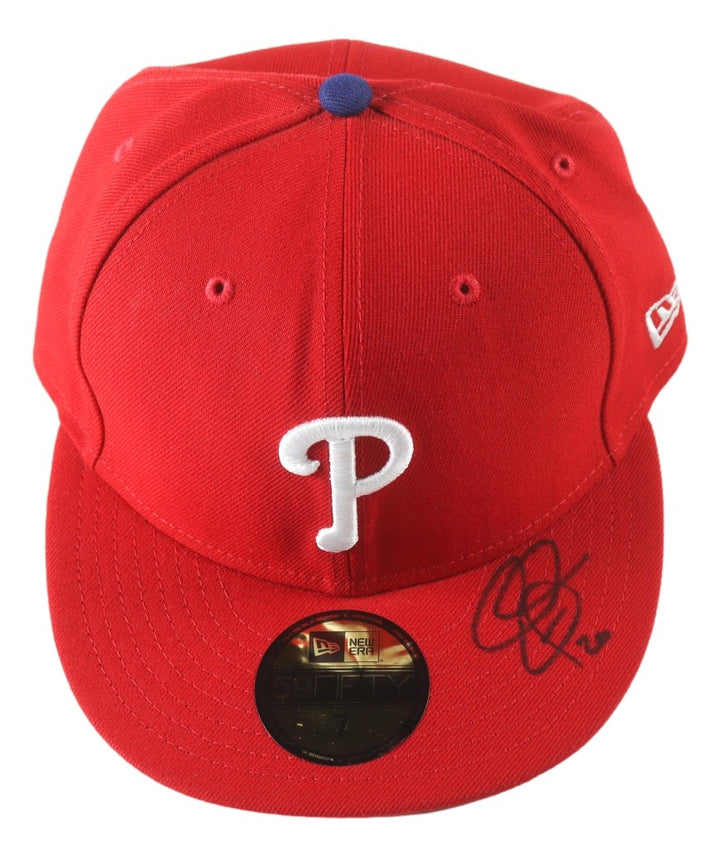Chase Utley Signed Philadelphia Phillies New Era Fitted Hat PSA Hologram