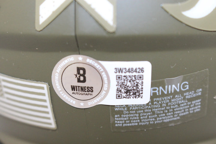 Jonathon Cooper Autographed Denver Broncos 22 STS Mini Helmet Beckett WIT 52791