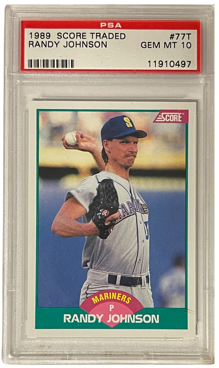 Randy Johnson 1989 Score Traded Rookie Card (RC) #77T- PSA Graded 10 Gem Mint